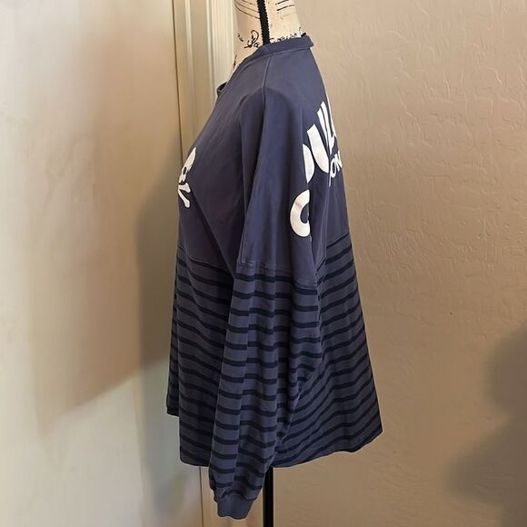 Spirit Jersey Soul Cycle London Blue Stripes Cross Bones Shirt - Picture 2 of 10